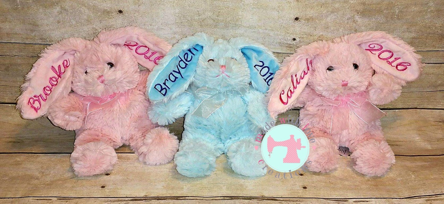 stuffed bunny personalized