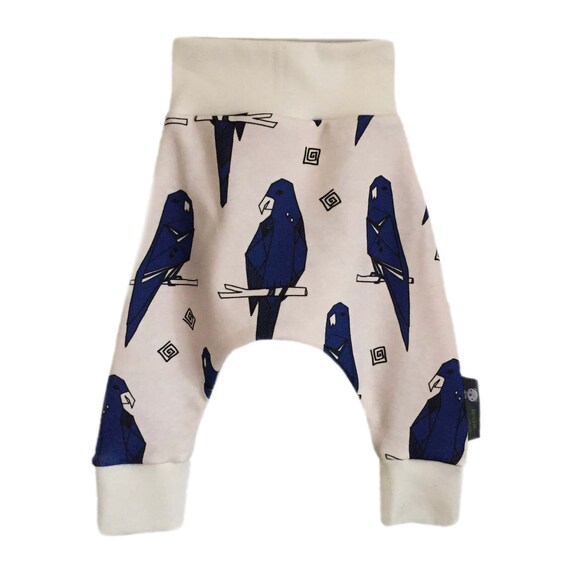organic geometric harem pants organic baby clothes parrot