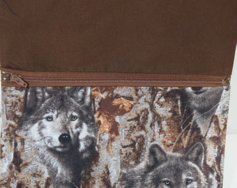 CrossBody Bag | Small Purse | Small Handbag| iPad Bag | E Reader Bag | Wolf |Wolves