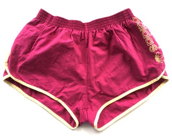 Vintage Adidas shorts Adidas Running Gym workout shorts Athletic Three Stripe Women's shorts Women Activewear Vintage sportswear