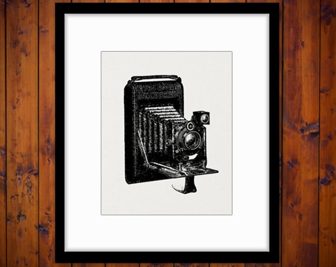 Printable Graphic Antique Camera Digital Illustration Download Image Vintage Clip Art Jpg Png Eps HQ 300dpi No.1384