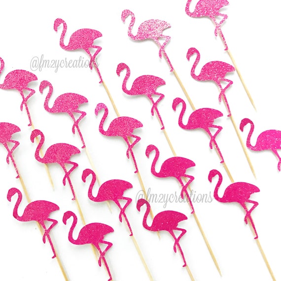 Flamingo Cupcake Toppers | Lets Flamingle | Flamingo Birthday Party