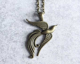 Feather Necklace And Earing Set - CEmeraki main image 1
