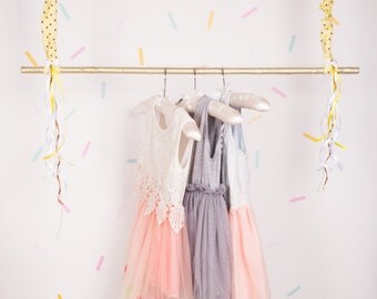 Children's Clothing Rack, Wood Clothing Rack, Children's Closet, Kids Room Decor, Closet Storage, Storage Rack for Kid's Clothes, Dress Rack
