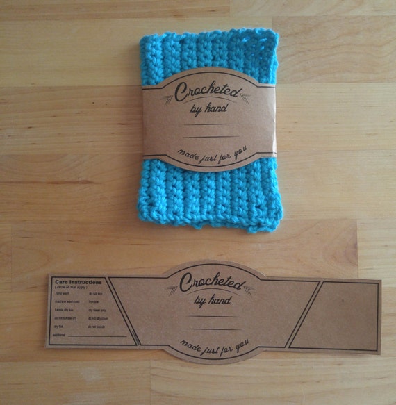 Crochet Labels Personalized