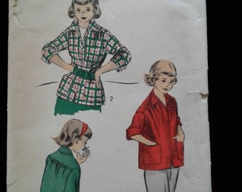 50s Advance girls top pattern 5988 Size 6 and 8