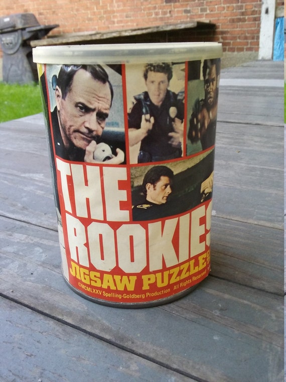 Vintage Rookies Police TV 70s Show Jigsaw Puzzle Toy Sealed