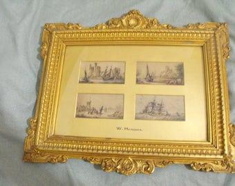 William Gawin Herdman Antique British Watercolor Paintings