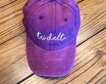 Tri Delta Pigment GREEK Cap DISCONTINUED