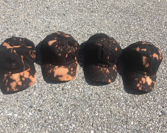 Unisex Bleached Dad Hat, Unisex Dad Hat, Baseball Hat, Distressed Dad Hat, Black Dad Hat, Mens Dad Hat, Unisex Baseball Hat, Dad Hat