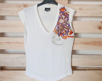 Robe Tunique Just Cavalli - Motifs Multicolores - Taille S (IT 40) - 100% Polyester - Neuf Avec étiquettes