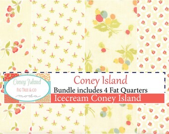 Coney Island Icecream Fat Quarter Bundle by Fig Tree Quilts