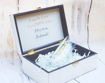 Bridesmaid Gift Will You be my bridesmaid gift box Bridesmaid Gift Champagne Box Bridal Party gift