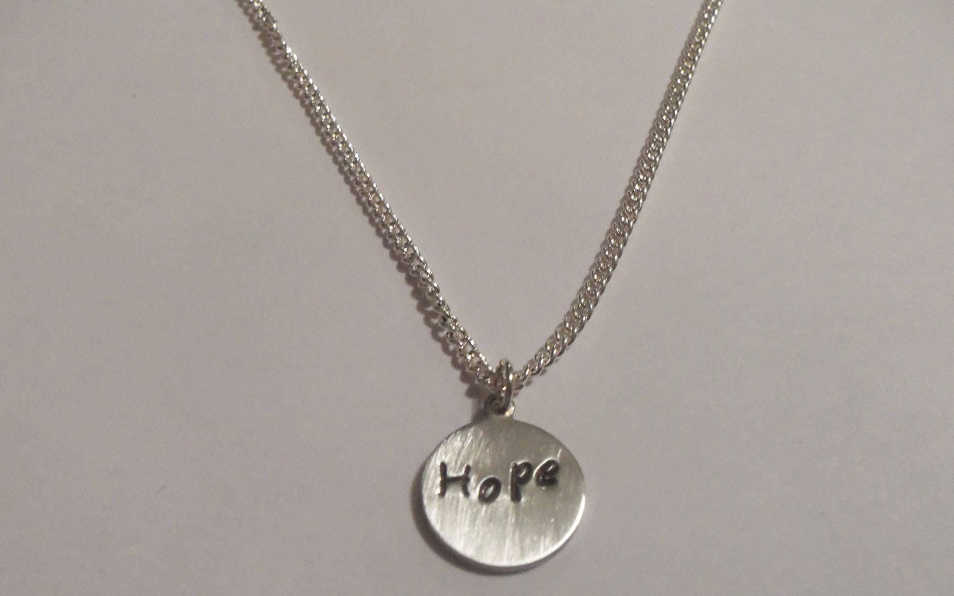 Hope necklace silver necklace gifts for her women jewelry