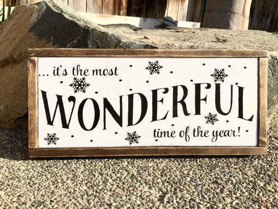 Items Similar To Its The Most Wonderful Time Of The Year Sign