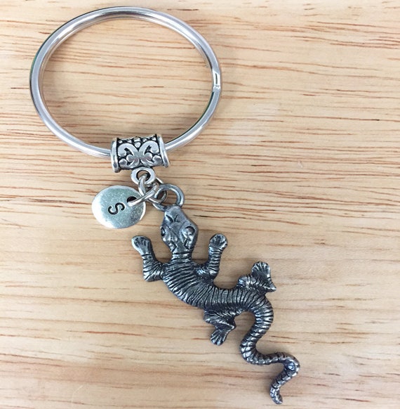 Lizard Keychain/ Gecko Key ring/ Pewter Lizard Key Chain/