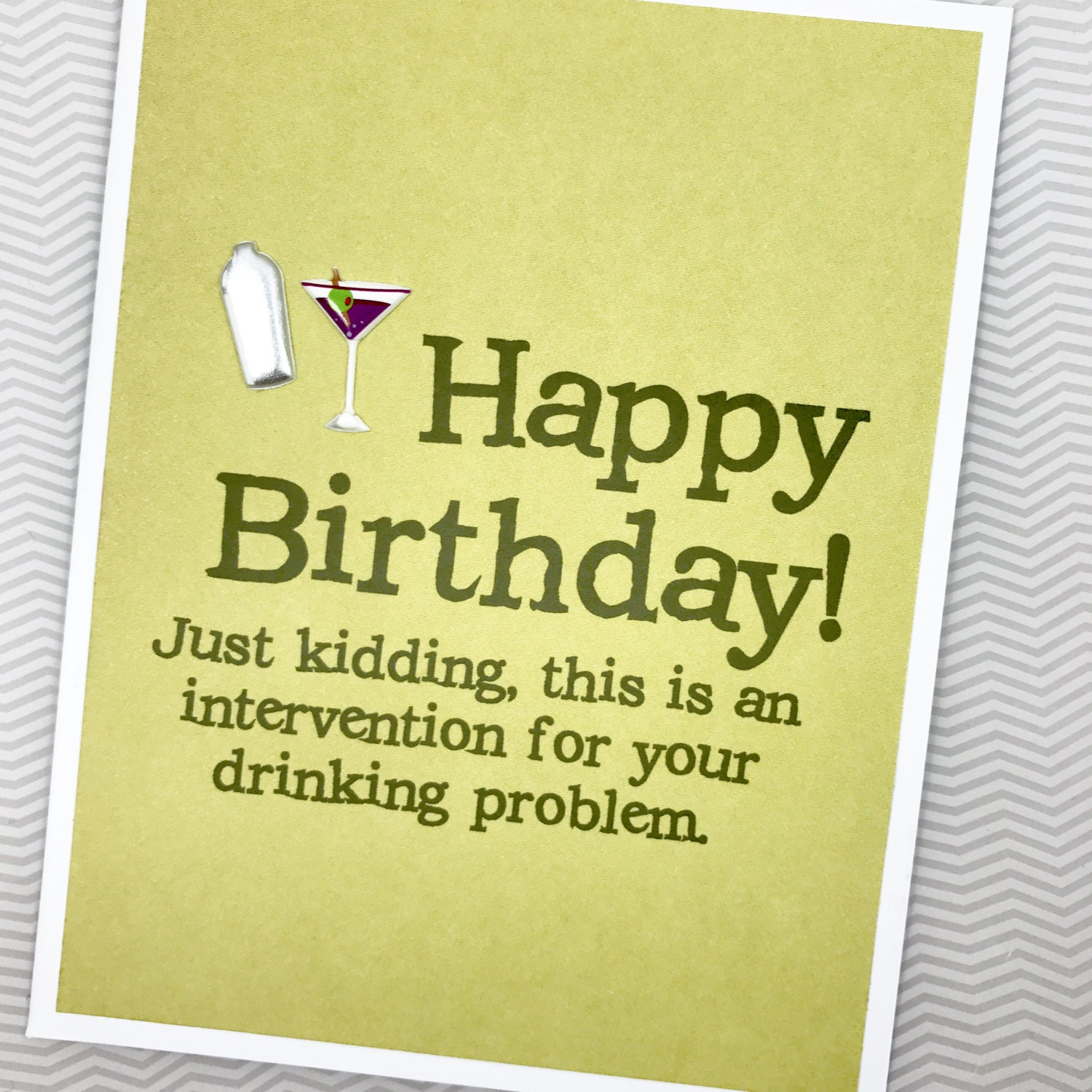 Drinking Intervention Birthday card