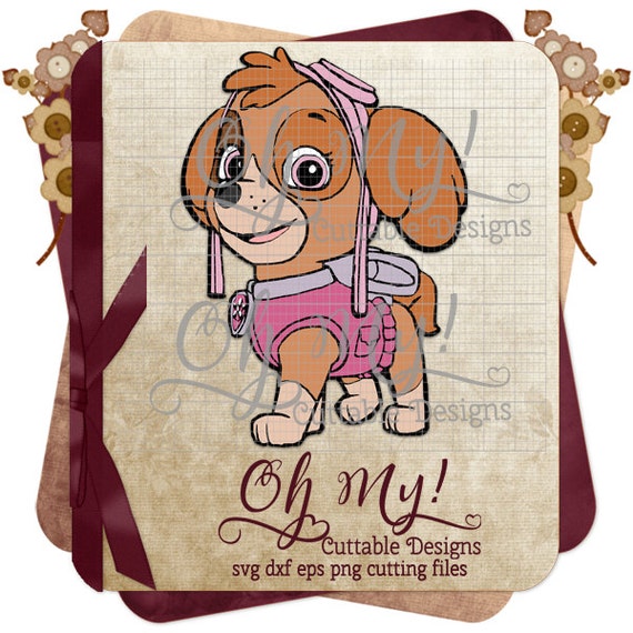 Download Paw Patrol Inspired Skye Svg Dxf Eps Png Cutting Files