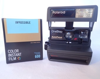 POLAROID ONESTEP AUTOFOCUS tested and with Impossible film, vintage, analog, instant party camera G3 106