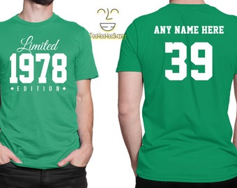 1978 Limited Edition 39th Birthday Party Shirt, 39 years old shirt, limited edition 39 year old, 39th birthday party tee shirt