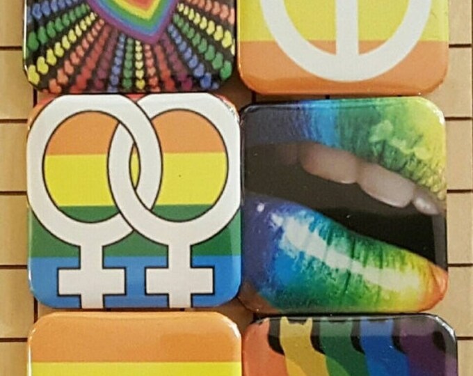 Magnets, Cute Magnets, Gay Pride, Fridge Magnets, Lesbian Gifts, Peace Sign