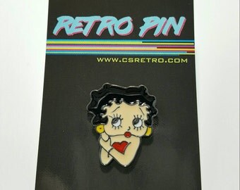 Betty Boop Metal Enamel Clutch Hat Backpack Flair Vest Pin