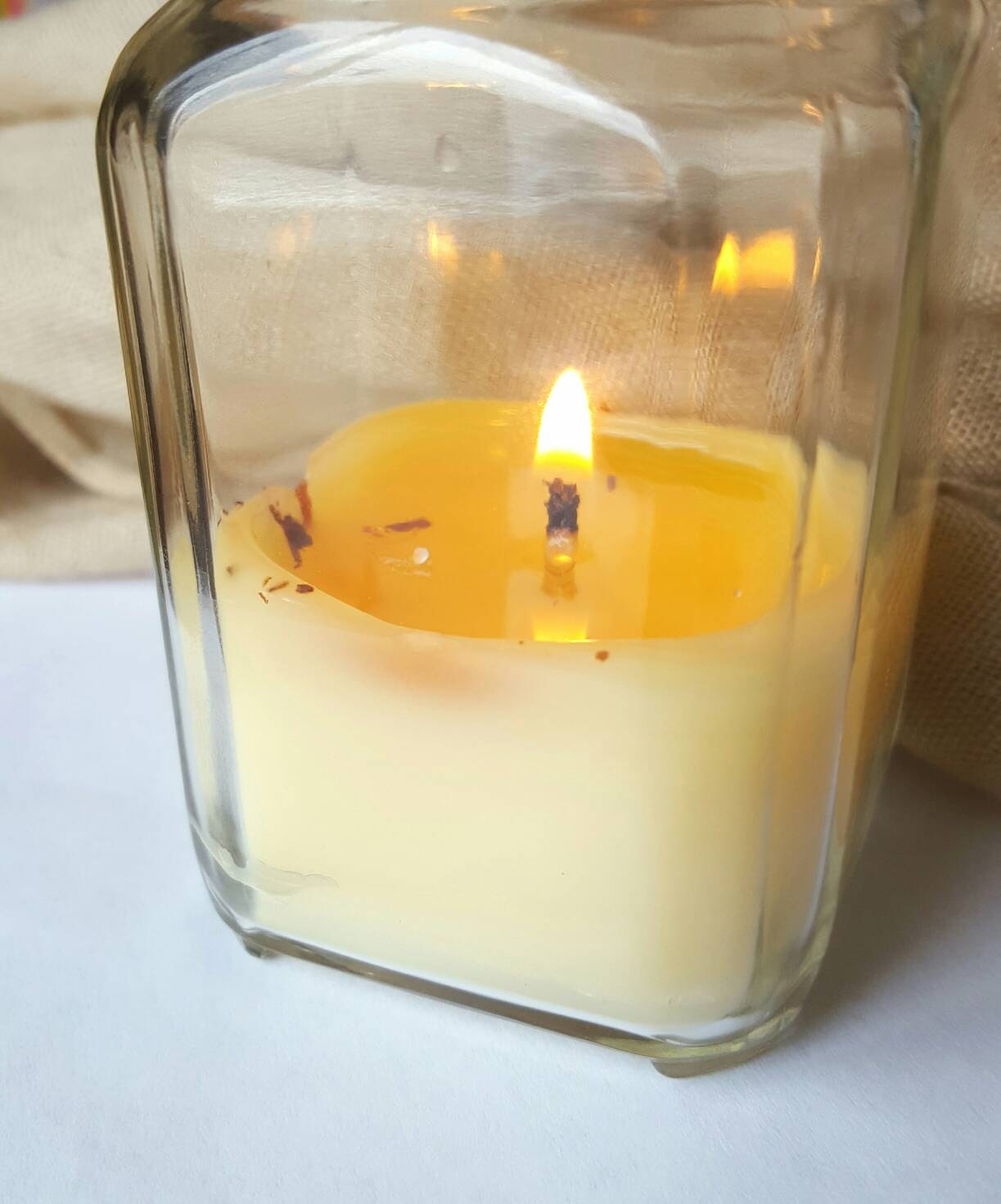 VANILLA BEAN Simply Natural Beeswax Candle 6 oz Organic by OriBee
