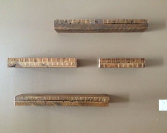 Reclaimed Wood Floating Shelf 28" x 7.25" x 3.75"