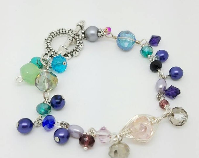 Colorful Bracelet, Multicolor bracelet, Multicolor jewelry, Colorful jewelry, Czech jewelry, Multicolor jewelry, Bohemian bracelet