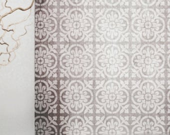 VALENCIA Tile Stencil - Mediterranean Spanish Moorish Wall Furniture Floor Craft Stencil - VA001