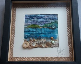 The Shore textile art piece