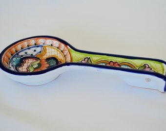 Spoon rest Talavera from Puebla