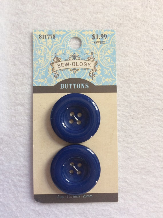 SewOlogy Blue Buttons Size 1 1/8