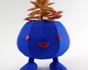 Indoor or Outdoor Painted Pokemon Oddish Planter