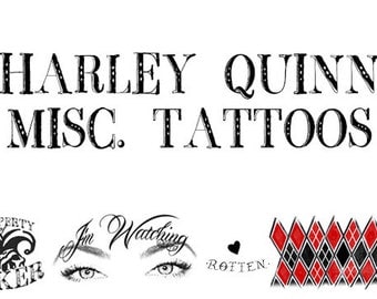 HARLEY QUINN Suicide Squad - Miscellaneous Tattoos