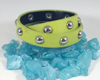 Double wrapped studded cuff