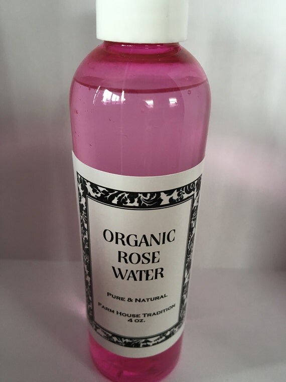 Organic Rose Water Pure & Natural 4oz.