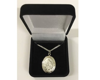 St. Joseph Medal Sterling Silver Patron Saint Personalized Engraved Free