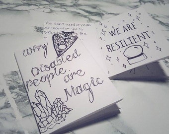 Why Disabled People Are Magic Zine, Affirmations for People with Disabilities, Breaking Down Internalized Ableism, Self Care