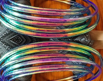 Moonbeam morph taped hoop of your choice, hdpe, polypro, pe, hula hoop hula Hoop Collapsible Travel with push pin buttons