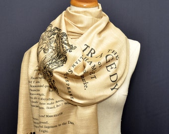 Hamlet Scarf/Shawl. William Shakespeare