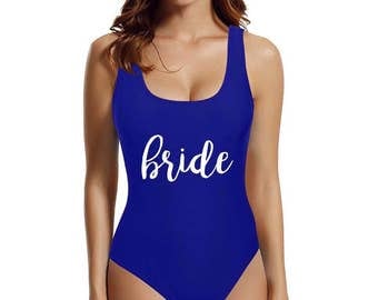 Bride Swimsuit, Bride Swim, Bride Bathing Suit, Bride Backless Swim, Bride One Piece Swim, Bride One-piece swim