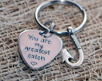 You are my greatest catch, fishing keychain, boyfriend keychain, fiance keychain, husband keychain
