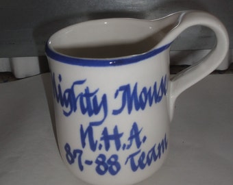 Vintage 1980's Mighty Mouse N.H.A. Mug