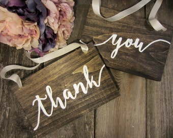 Rustic wedding sign, thank you sign, thank you wood sign, thank you photo prop, wedding photo prop, wood wedding sign, rustic wedding decor