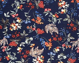 SALE Pressed Floral on Navy Bottoms Leggings, bloomers, lounge or harem leggings, regular shorts or harem shorts, baby leggings