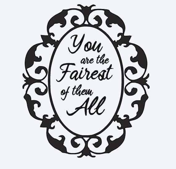Download SVG you are the fairest of them all enchanted mirror disney