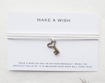 Wish bracelet, make a wish bracelet, key bracelet, W25