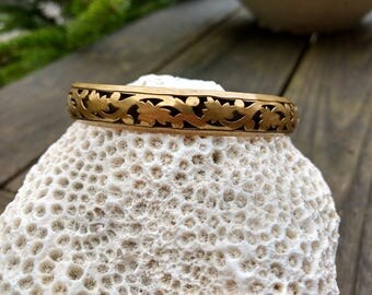 Vintage Brass Bangle - Brass Jewelry - Brass Bangle Bracelets
