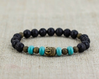 Buddha bracelet Reiki jewelry Good luck bracelet Protection bracelet Travel gift for men gift for boyfriend gift for girlfriend gift for him